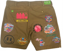 Load image into Gallery viewer, Khaki Patch Shorts